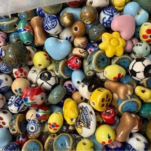 Colorful Ceramic Beads for Jewelry and crafts